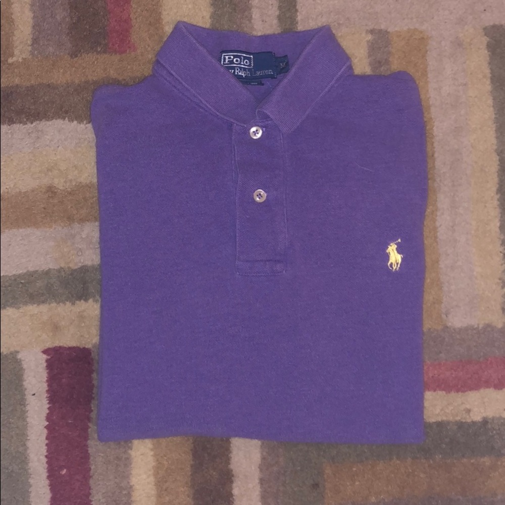 EUC Polo Ralph Lauren SS Purple Shirt size M